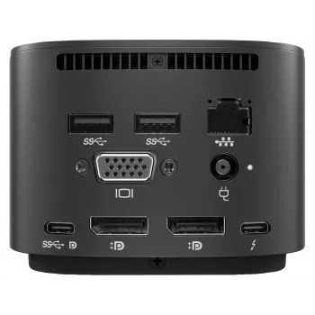 HP Thunderbolt Dock G2 mit Kombokabel Kabelgebunden Schwarz
