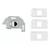 RJ-45 Netzwerkdose Kindermann 7456000523 Grau Weiß