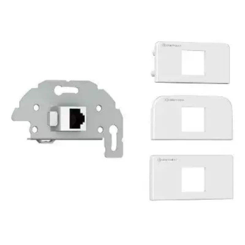 RJ-45 Netzwerkdose Kindermann 7456000523 Grau Weiß