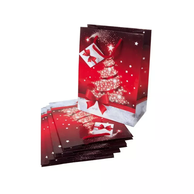 Papiertragetasche Sigel GT023 Rot Weiß