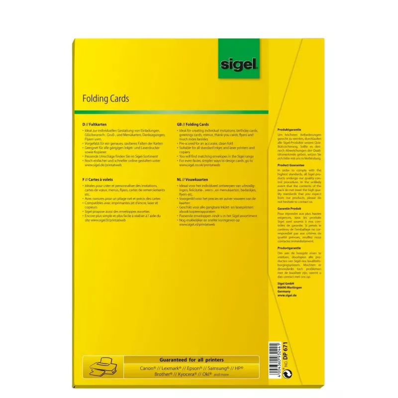 Gruß-/Kondolenzkarte Sigel DP671