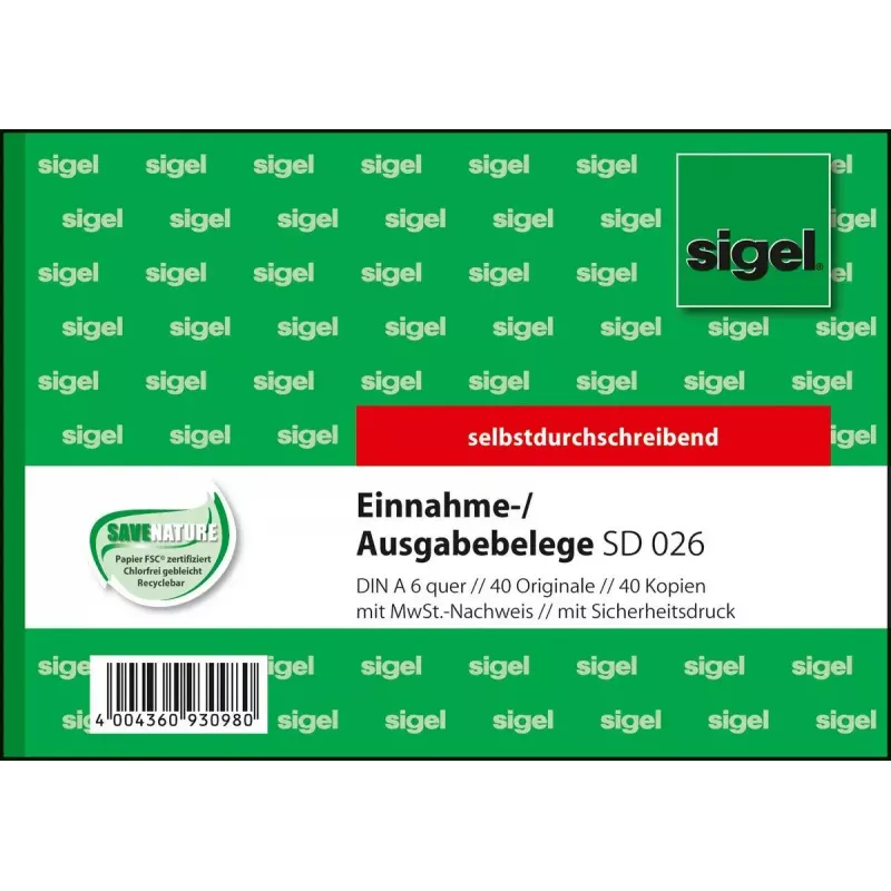 Geschäftsformular Sigel SD026