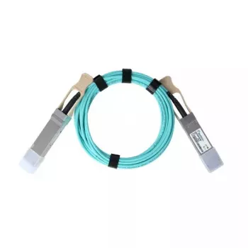 BlueOptics QSFP-40G-D-AOC-10M-CM-BO InfiniBand-Glasfaserkabel 10m Stecker/Stecker