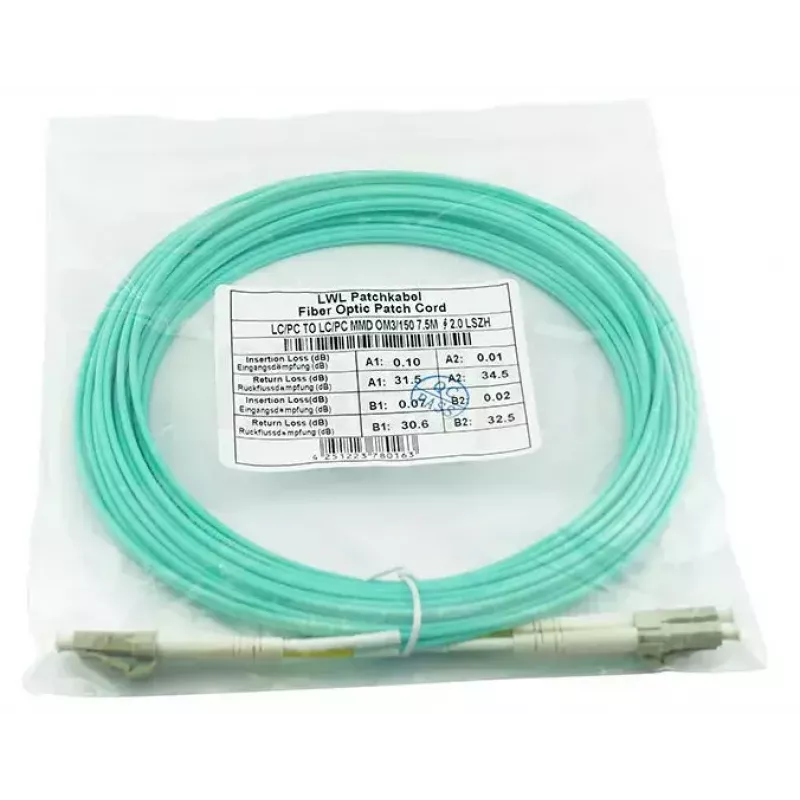 BlueOptics BK840A InfiniBand-Glasfaserkabel 5 m LC Aqua OM3