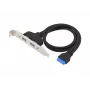 Conceptronic EMRICK11B 19-polig Buchse auf Dual-USB-A-Buchse USB 3.0 Adapter