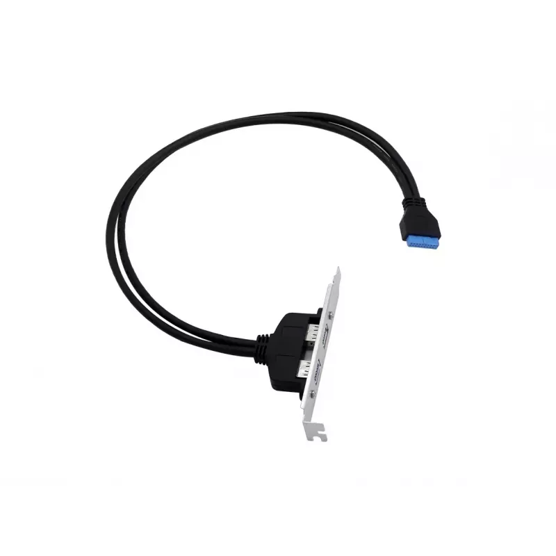 Conceptronic EMRICK11B 19-polig Buchse auf Dual-USB-A-Buchse USB 3.0 Adapter