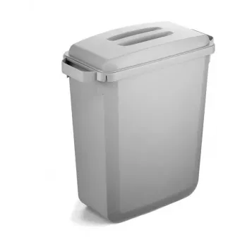 Abfallbehälter Durable 1800503050 Rechteckig Kunststoff Grau Breite 590 mm Tiefe 282 mm Höhe 600 mm