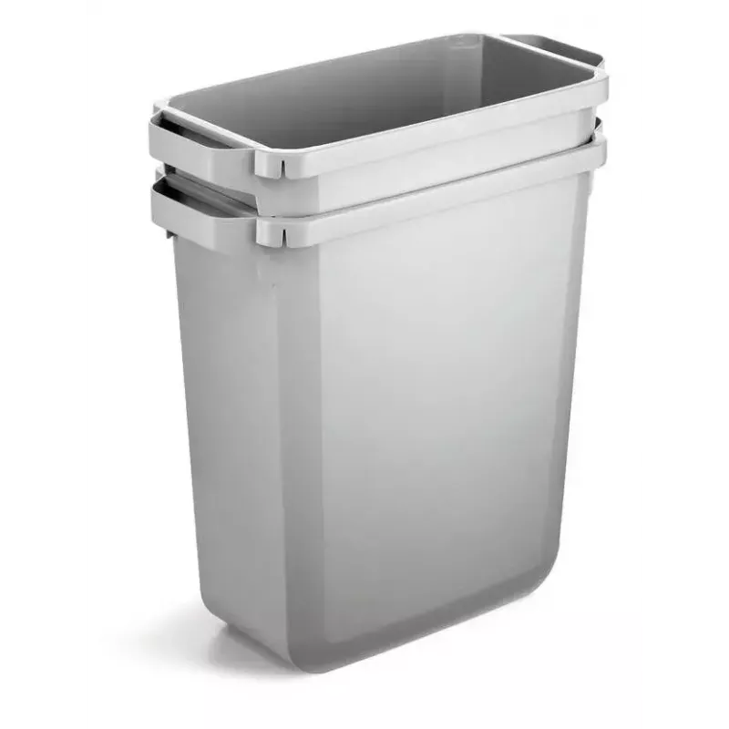 Abfallbehälter Durable 1800503050 Rechteckig Kunststoff Grau Breite 590 mm Tiefe 282 mm Höhe 600 mm