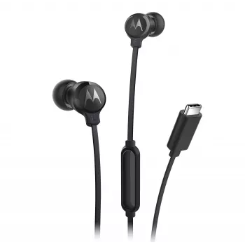 Motorola EARBUDS3CS Kopfhörer/Headset Kabelgebunden In-Ear Anrufe/Musik USB Typ-C Schwarz