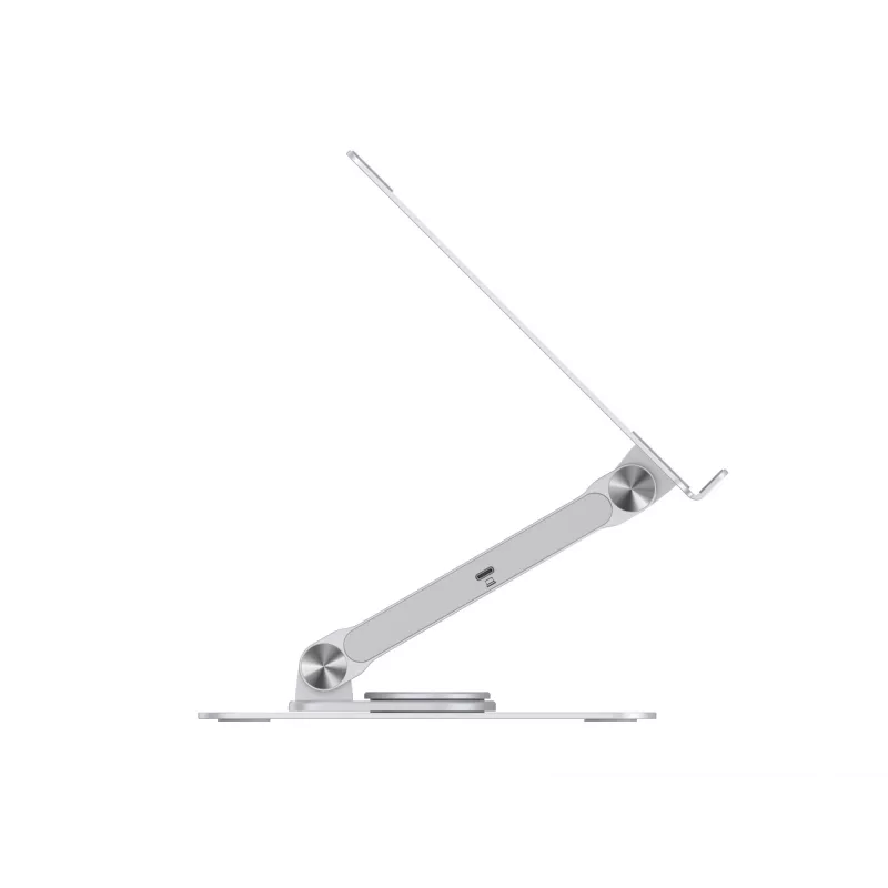 Conceptronic DONN27G, Laptopständer, Silber, Aluminium, 360°, USB 3.2 Gen 1 (3.1 Gen 1) Type-C, 5000 Mbit/s