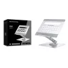 Conceptronic DONN27G, Laptopständer, Silber, Aluminium, 360°, USB 3.2 Gen 1 (3.1 Gen 1) Type-C, 5000 Mbit/s
