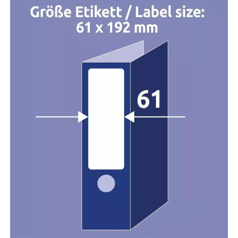 Selbstklebendes Etikett Avery L4761-25 Abgerundetes Rechteck