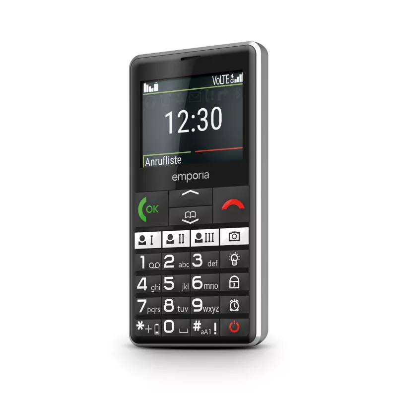 Emporia emporiaPURE-LTE 5.87 cm (2.31 Zoll) 107 g Schwarz Seniorenhandy