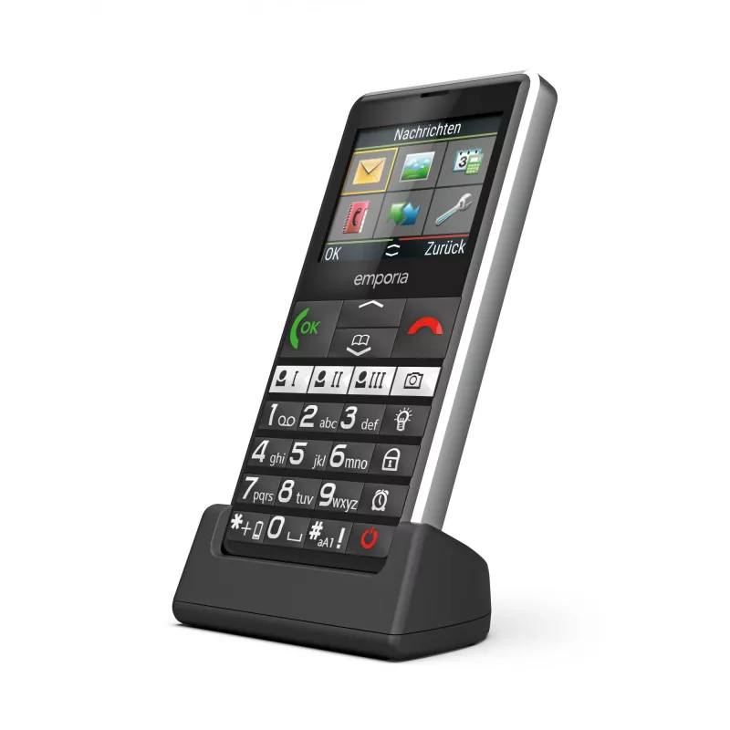 Emporia emporiaPURE-LTE 5.87 cm (2.31 Zoll) 107 g Schwarz Seniorenhandy