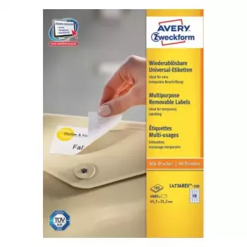 Selbstklebende Etiketten Avery L4736REV-100