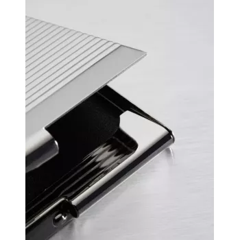 Visitenkartenetui Sigel VZ130 Chrom Schwarz