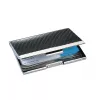 Visitenkartenetui Sigel VZ130 Chrom Schwarz
