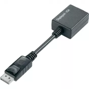 Techly DisplayPort DP auf VGA-Adapter M F IADAP DSP-250, 0,07 m, DisplayPort, 2 x VGA (D-Sub), Male, Female, 1920 x 1200 Pixel