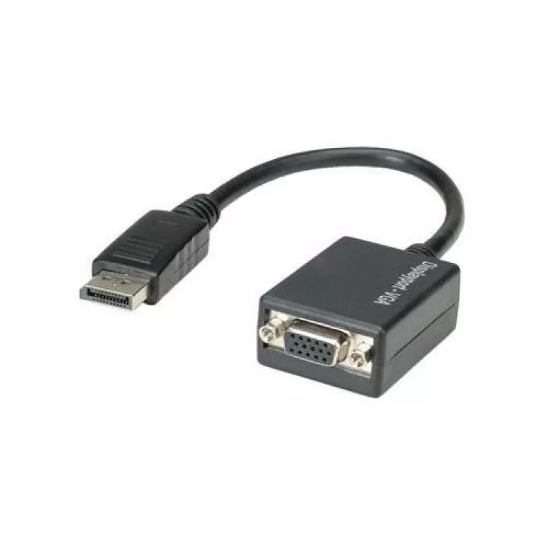 Techly DisplayPort DP auf VGA-Adapter M F IADAP DSP-250, 0,07 m, DisplayPort, 2 x VGA (D-Sub), Male, Female, 1920 x 1200 Pixel