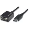 Techly DisplayPort DP auf VGA-Adapter M F IADAP DSP-250, 0,07 m, DisplayPort, 2 x VGA (D-Sub), Male, Female, 1920 x 1200 Pixel