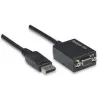 Techly DisplayPort DP auf VGA-Adapter M F IADAP DSP-250, 0,07 m, DisplayPort, 2 x VGA (D-Sub), Male, Female, 1920 x 1200 Pixel