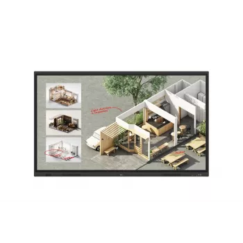 LG CreateBoard Standard interaktives Whiteboard 190,5 cm (75 Zoll) 3840 x 2160 Pixel Touchscreen Schwarz