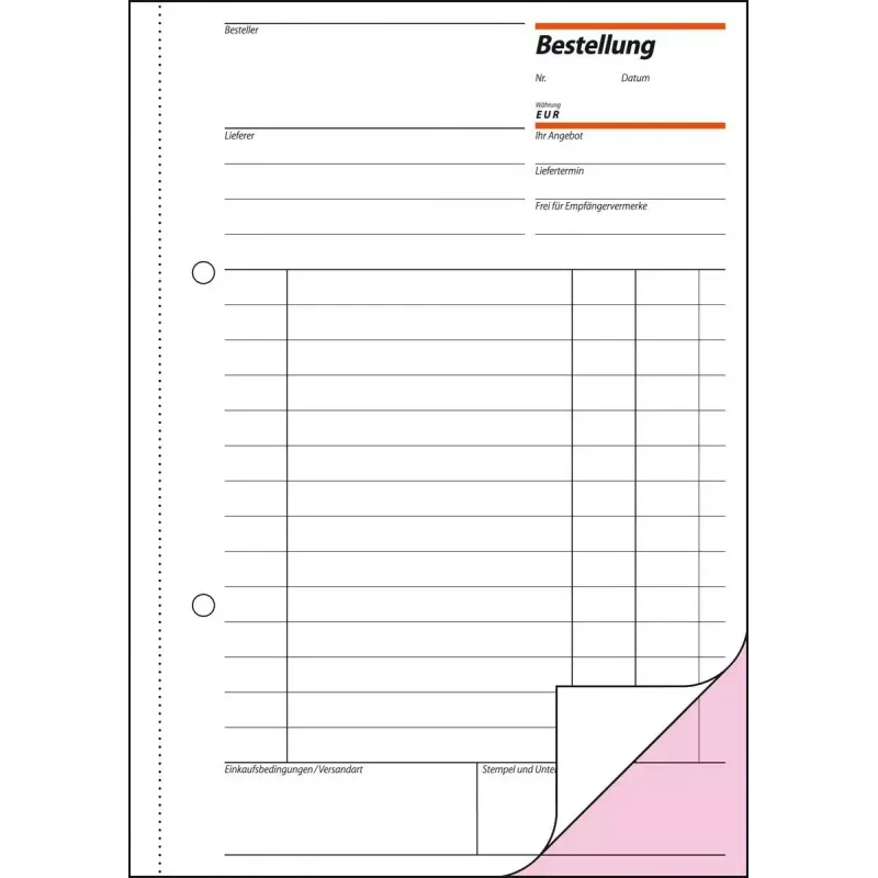 Geschäftsformular Sigel BE525