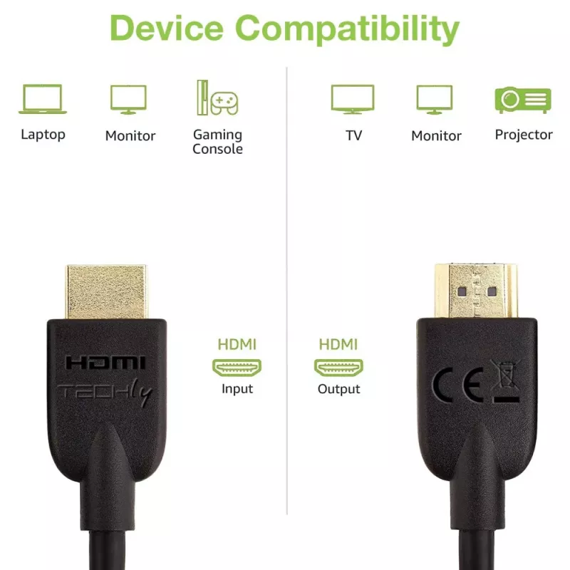 Techly ICOC HDMI2-4-020T HDMI-Kabel 2 m HDMI Typ A (Standard) Schwarz