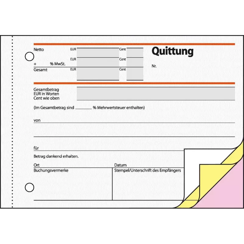 Geschäftsformular Sigel SD023 Grün A6 Q 120 Blatt
