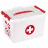Aufbewahrungsbox Sunware Q-line Rechteckig Rot Weiß