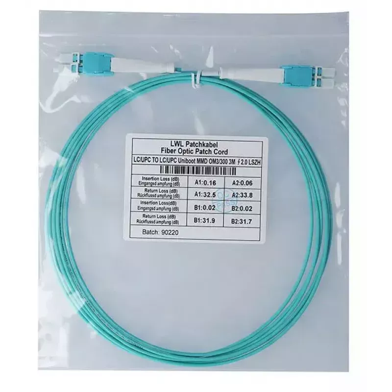 BlueOptics InfiniBand/Glasfaserkabel 3 m LC LC/APC Aqua