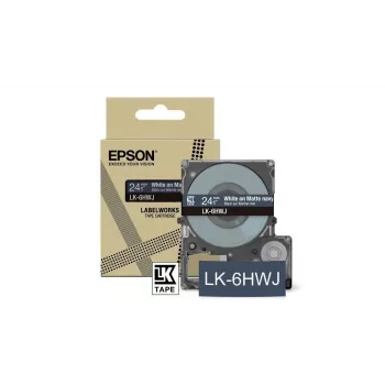 Label Tape Epson LK-6HWJ Marineblau Weiß Thermotransfer 2,4 cm