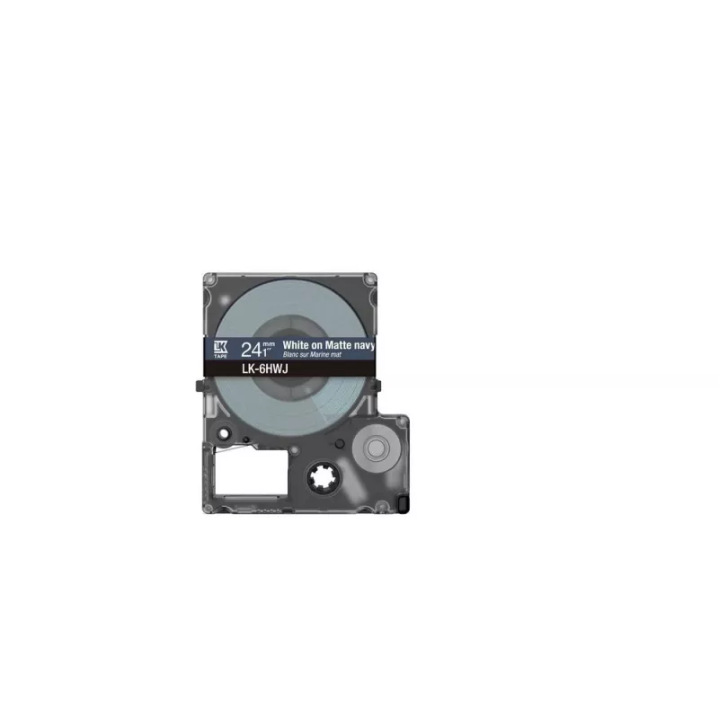 Label Tape Epson LK-6HWJ Marineblau Weiß Thermotransfer 2,4 cm