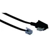 Kabel RJ-11 Schwaiger 10m TAE-N Schwarz