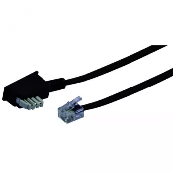 Kabel RJ-11 Schwaiger 10m TAE-N Schwarz