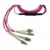 BlueOptics CBL-MPO12-4LC-OM4-10M InfiniBand Glasfaserkabel 10m MPO/UPC 4x LC Duplex/UPC