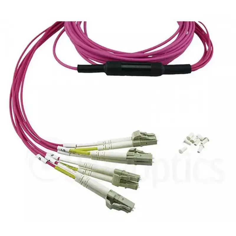 BlueOptics CBL-MPO12-4LC-OM4-10M InfiniBand Glasfaserkabel 10m MPO/UPC 4x LC Duplex/UPC