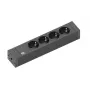 Power Extension Bachmann 420.0017 2m 4 AC Outlets Indoor Schwarz
