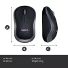 Maus Logitech M185 Swift Wireless Grau