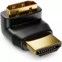 Techly HDMI Adapter M / F abgewinkelt L IADAP HDMI-L, HDMI, HDMI, Schwarz