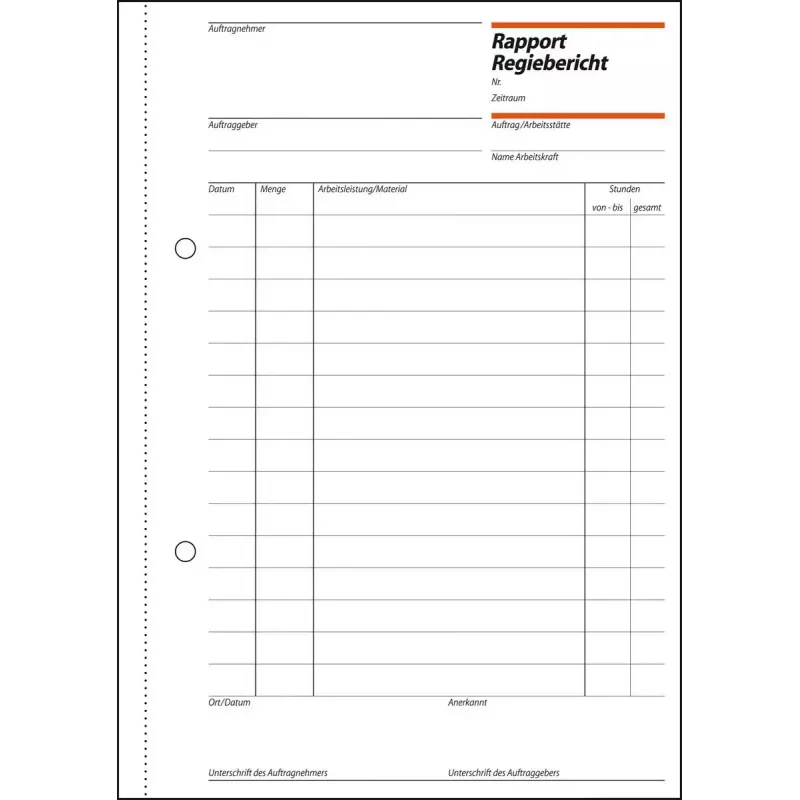 Geschäftsformular Sigel RP510 Grün A5 100 Blatt
