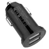 Techly Mini Auto-Ladegerät 2 USB-A-Anschlüsse 24W / 4,8A Schwarz