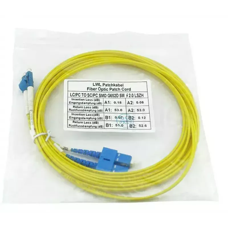 BlueOptics CAB-SMF-LC-SC-1 InfiniBand Glasfaserkabel 1 m LC/UPC SC/UPC