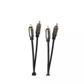 Audiokabel ShiverPeaks BS20-41155 1,5 m 2xRCA Schwarz