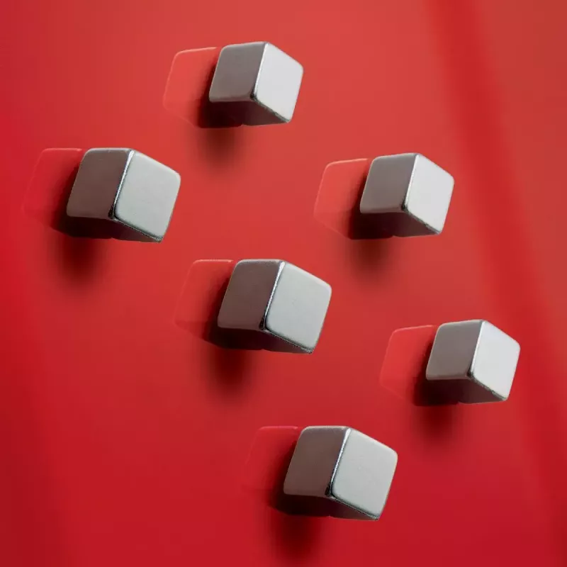 Sigel BA192 Bastelmagnet Würfel Neodym Silber 10 mm