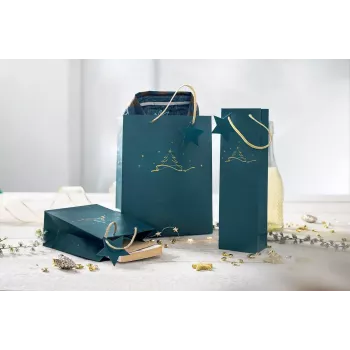 Geschenktüte Sigel GT035 Blau 170x90x230 mm