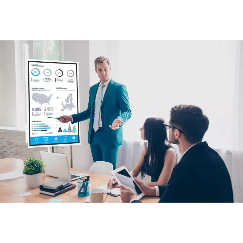 Peerless SR560-FLIP2 Multimedia-Wagen/Ständer Weiß Multimedia-Trolley