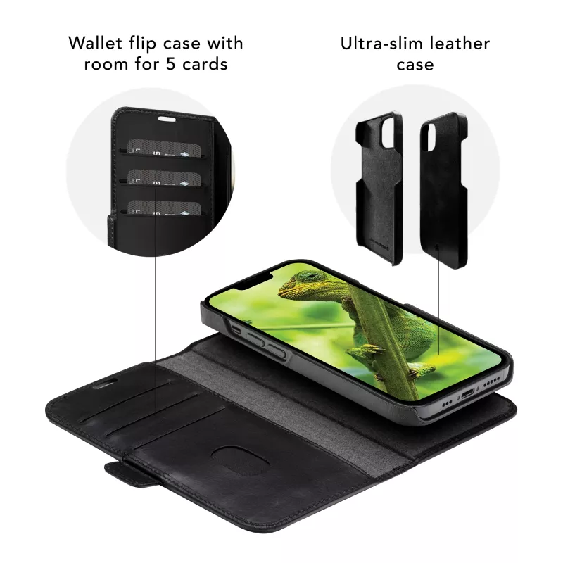 Wallet Case dbramante1928 Lynge iPhone 12/12 Pro 6,1 Zoll Schwarz