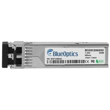 Glasfaser-SFP-Transceiver BlueOptics J4858D-BO, 1250 Mbit/s, 850 nm, Silber