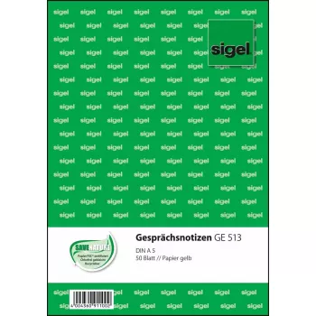Geschäftsformular Sigel GE513 A5 Grün 50 Blatt